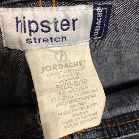 vtg y2k•low rise jeans jordache flared denim with stitch piping - Picture 10 of 10